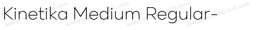 Kinetika Medium Regular字体转换